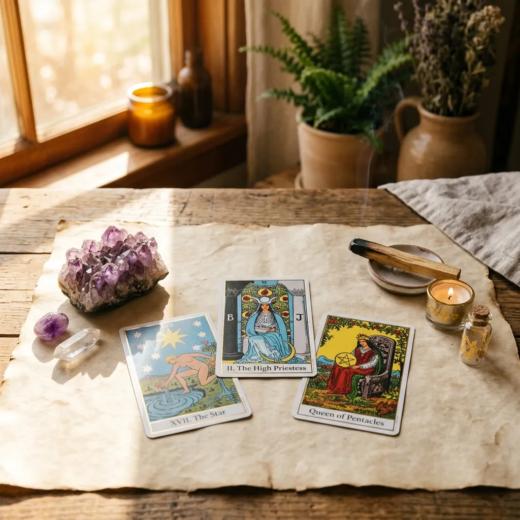 Tarot Reading Setup